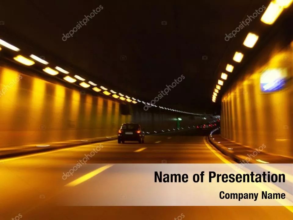 Tunnel On An Orange Background