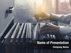 Document Filing PowerPoint Template