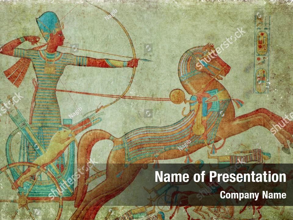 Egyptian Decorated Powerpoint Template Egyptian Decorated Powerpoint