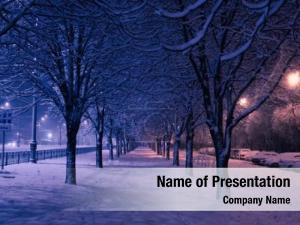 Winter Alley PowerPoint Template