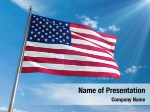 USA Flag PowerPoint Template