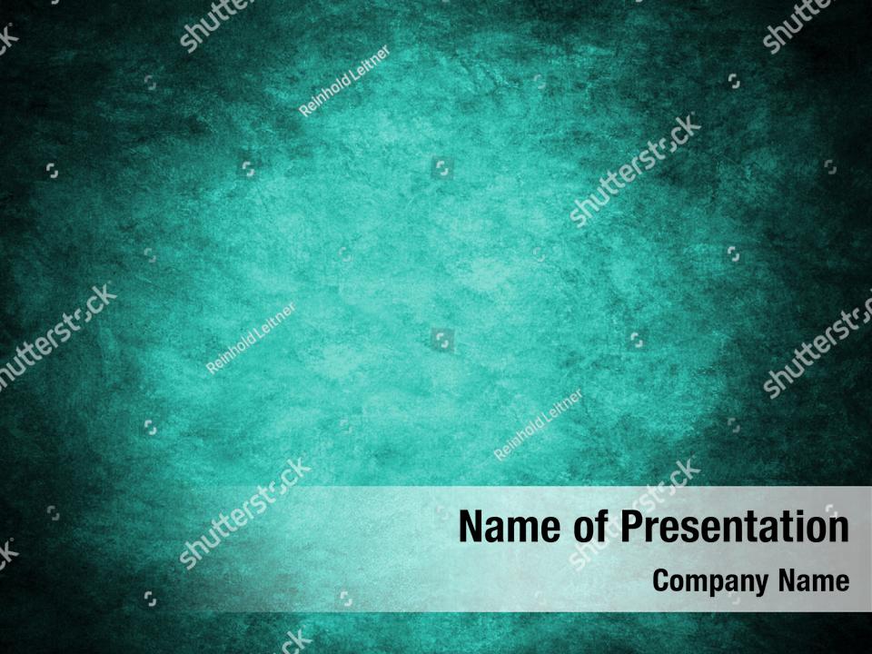 Aquamarine background paper texture PowerPoint Template - Aquamarine ...