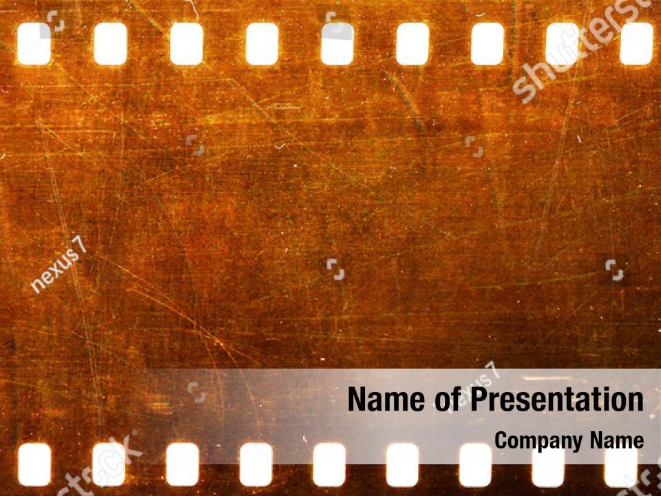 Traditional 35mm film strip PowerPoint Template - Traditional 35mm film ...