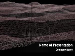 Abstract Digital Stream PowerPoint Template