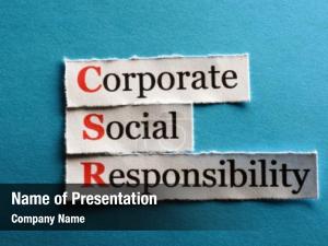 Responsibility corporate social (csr) concept