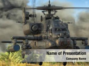 Attack Helicopter AH 64 Apache PowerPoint Template