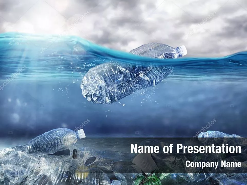 Environmental Plastic Pollution In Ocean PowerPoint Template 