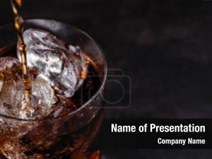 Ice cola glass cubes 