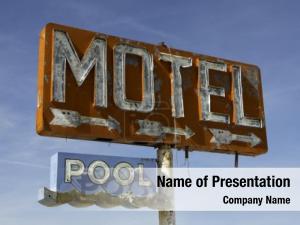 Motel Sign PowerPoint Template