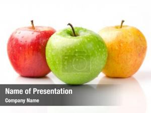 Multi Colored Apple PowerPoint Template