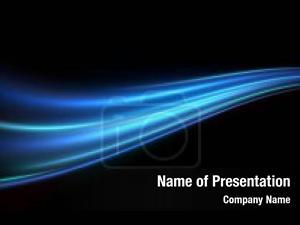 Curved Blue PowerPoint Template