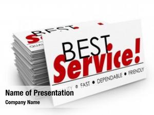 Words best service business card