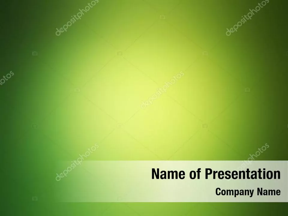 Green and Yellow Theme