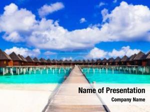 Beach in Maldives  PowerPoint Template