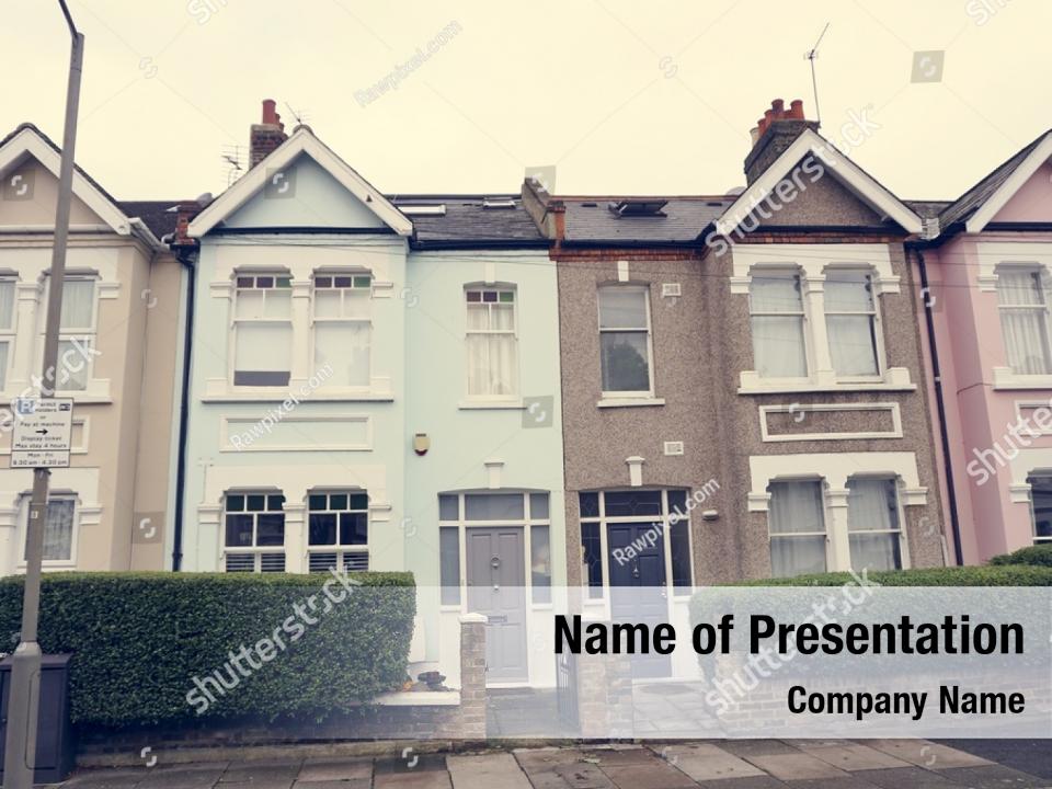 Housing Mansion Powerpoint Theme PowerPoint Template - Housing Mansion ...