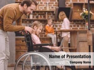 Disabled Children PowerPoint Template