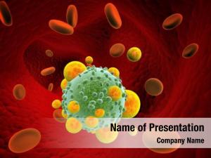 Pathogen leukocytes attack virus  PowerPoint Template