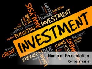 Investment Word Cloud PowerPoint Template