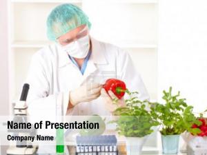 Gmo researcher holding vegetable 