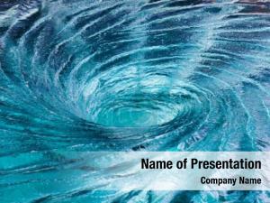 Blue Whirlpool PowerPoint Template