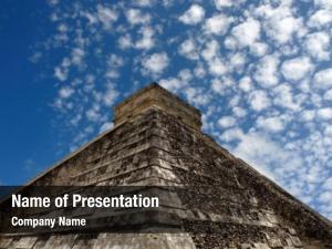 Chichen itza pyramid ancient mayan PowerPoint Template