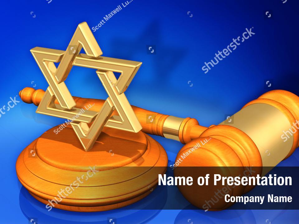 Judaism Law PowerPoint Template - Judaism Law PowerPoint Background