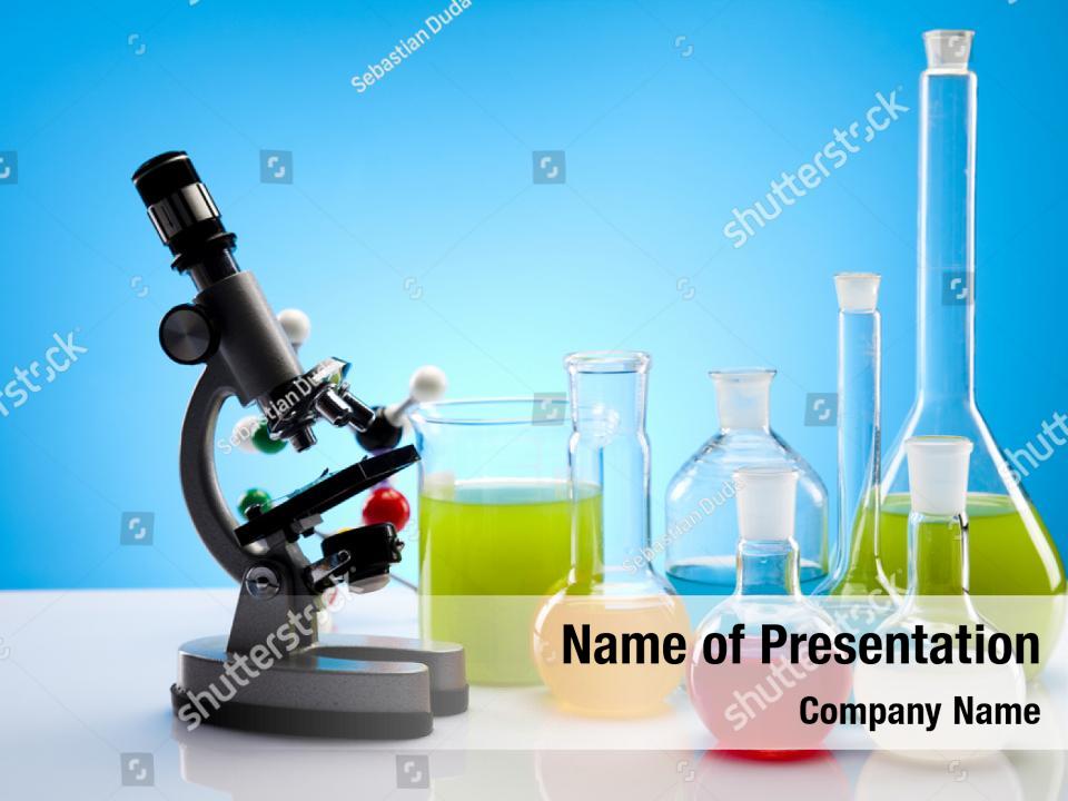 Biochemistry Molecules Of Different Shapes PowerPoint Template 