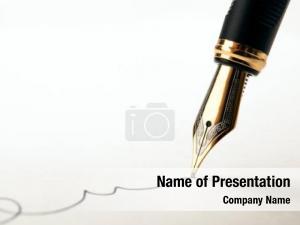 Fountain Pen PowerPoint Template