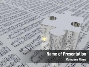 Music puzzle piece notation sheet