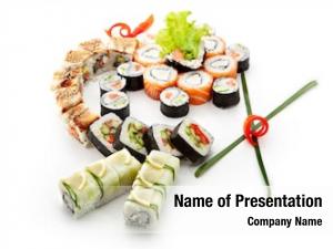Different sushi set types maki