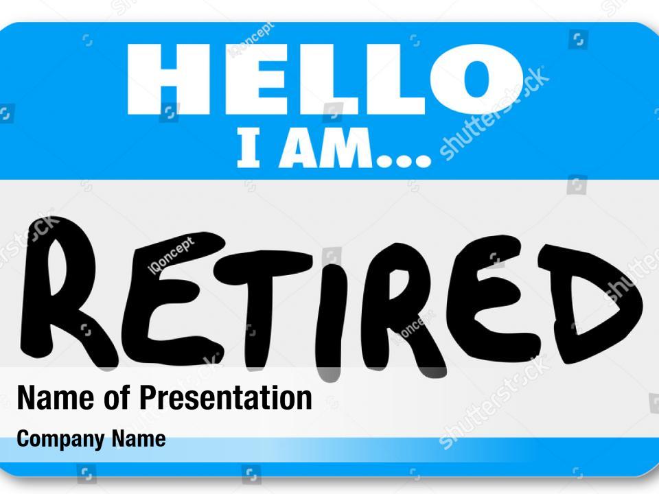 3d of the word retirement PowerPoint Template 3d of the word