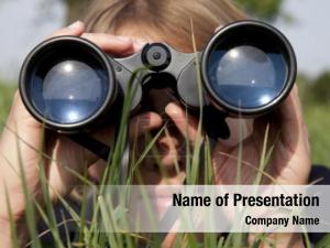 Binoculars PowerPoint Template