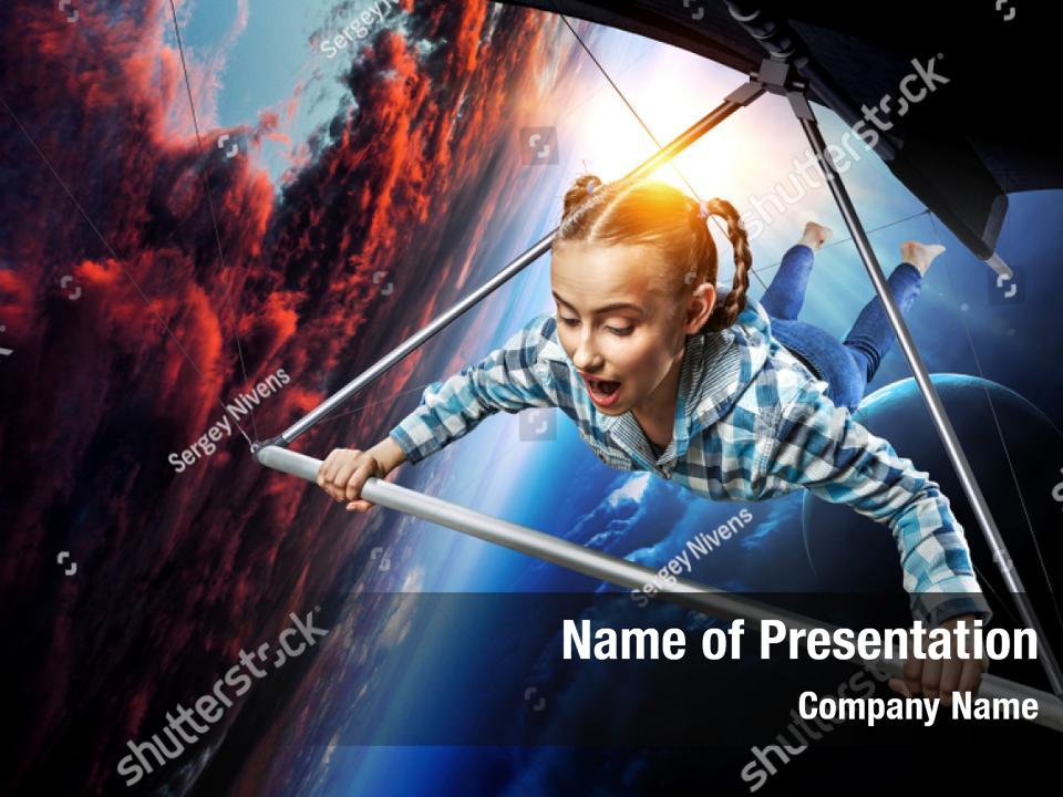 Photo Of A Glider PowerPoint Template - Photo Of A Glider PowerPoint ...