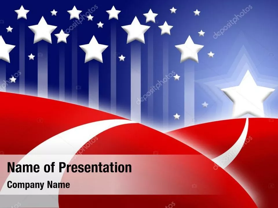 American Flag Stylized Background