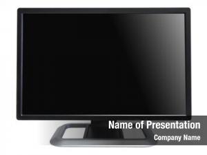 Computer frontal view lcd monitor