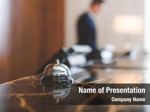 Receptionist modern luxury hotel PowerPoint Template