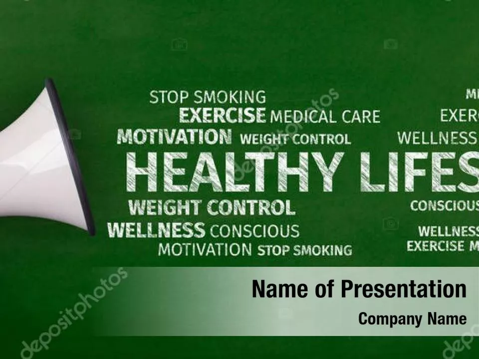 Healthy Lifestyle Word Cloud