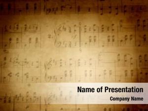 Lonely musical composer PowerPoint Template - Lonely musical composer ...