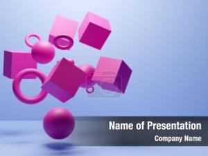 Colorful Flying Spheres PowerPoint Template