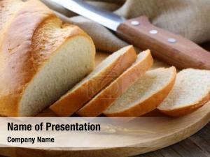 Loaf fresh white bread rustic