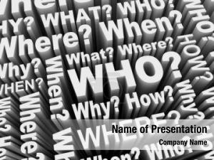 Who What Where When Why PowerPoint Template