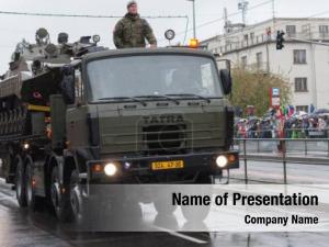 Military Truck PowerPoint Template