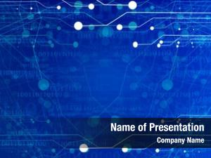 Blue Circuit PowerPoint Templates - Blue Circuit PowerPoint Backgrounds ...