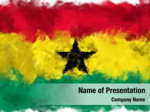 Ghana grunge flag  