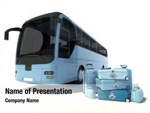 Pile coach bus luggage pale