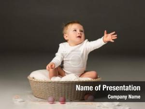 Child Outstretched Hand PowerPoint Template