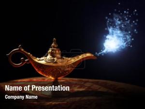 Genie Lamp PowerPoint Template