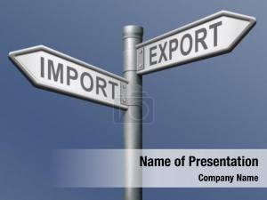 Freight import export transportation international PowerPoint Template