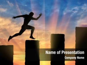 Career Jump PowerPoint Template