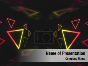 Vivid Triangles Abstract